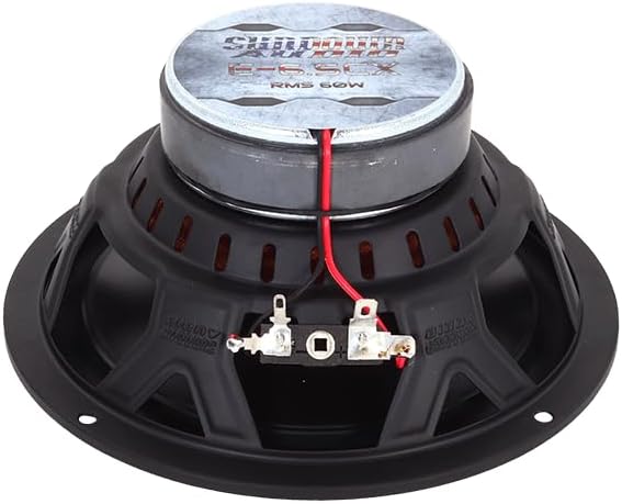 Sundown Audio E-6.5CX 6.5" 3-Way Coaxial Car Speakers - Full Range System with Titanium Tweeters - 60W RMS, 4-Ohm - Premium Sound Upgrade, Easy 2.5" Mount, Grilles for Clear Audio (Pair)