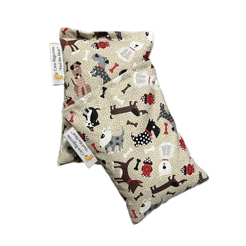 The Original Corn Bag Microwavable Heating Pad - Two 4'x6' Hand Warmers or Booboo Bags for Pain Relief of Bumps and Bruises, Comfort, Anxiety, or Just Warming Up