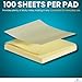 1InTheOffice Sticky Notes Yellow, Sticky Notes 3x3, Self Stick, 18/Pack = 100 Sheet/Pack