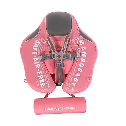 2021 Upgrade Baby New Swim Float Non-Inflatable Shoulder Float Solid Soft Cloth Pearl Foam Float Infant Classic Swim Trainer Underarm Swimming Ring Training Aid Waist Relaxing Pool Float (Pink)