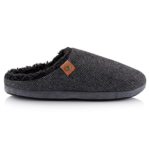 Dunlop - Pantofole da uomo con imbottitura in