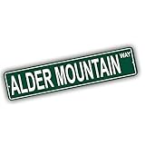 Oregon Mountains Pick Your Mountain Compatible/Replacement for Alder Mountain United States Mountain Aluminum Metal Tin Street Sign Style Home Decor For Man Cave Poker Tavern Game Room
