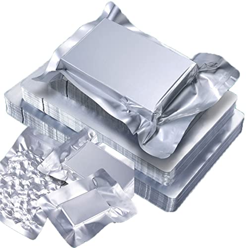 Cherrii Bolsas for sellar Alimentos al vacío, Paquete de 100 Bolsas Mylar for almacenar Secos, cocinar Vapor y a Largo Plazo. Planas sellables con Sellado térmico(11 * 16cm)