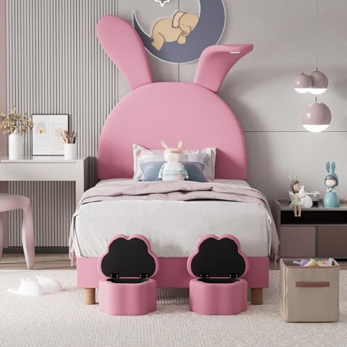 LZPUOUI Cama Alta 140x200cm Rosa con Escritorio Inferior y Estanteria para un Dormitorio Juvenil Siendo una Litera Matrimonio en un Mueble de Dormitorio de Pino Macizo Somier