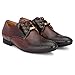 Vellinto Men's Red Leather Derby Shoes - 9 UK