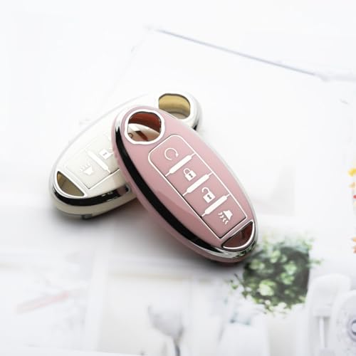 Image of Key Fob Cover Fit for Nissan Altima Rogue Sentra Pathfinder Frontier Maxima Titan Armada Versa Smart Key