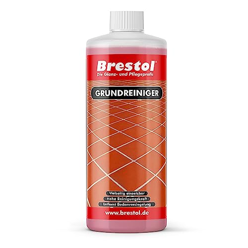 BRESTOL® GRUNDREINIGER 1000 ml Konzentrat für alle wasserfesten Böden geeignet wie Laminat, Fliesen, Kacheln, Naturstein, Beton, Parkett, PVC, Linoleum - löst Versiegelungen und reinigt gründlich