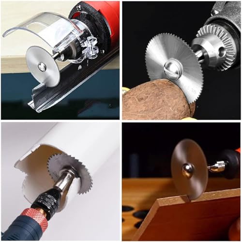 Image of Serplex 350PCS Cutting Wheel Set for Rotary Tool HSS Diamond Discs 6PCS 10PCS Resin Circular Saw Blades 30PCS with 1 /8 Inch Shank for Wood Metal Plastic Stone Cutting