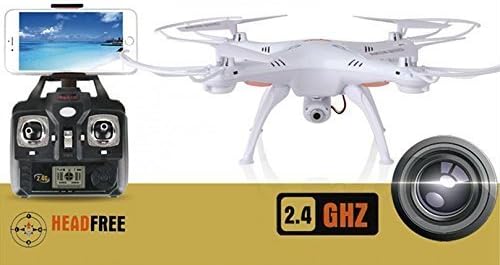 Syma X5SW Wifi FPV Real-time 2.4 G Newest RC Quadcopter Drone UAV RTF UFO with 2.0 MP HD Camera (Better Than Syma X5 °C) – Color Box + 4 Extra Main Propellers + 1 Mobile Phone Holder [parallel import goods]