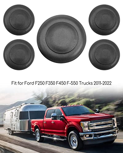 Emiho Fifth Wheel Trailer Hitch Hardware Kit Replace Bc3Z-99000A25-A Fit For Ford Super Duty F-250 F-350 F-450 F-550 Trucks 2011-2022, 5Th Wheel Hitch Puck Cover Plug Trim Ring Kit #TOP1