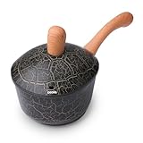 DEORS Bionic Turtle Design Nonstick Titanium Sauce Pan with Lid (2.8 qt), Non Toxic,PFAS & PFOA Free, Dishwasher Safe, Compatible with All Stovetops, Durable Cookware for Home Cooking