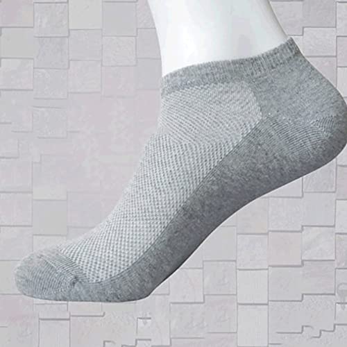Bluelans Ankle Socks Athletic Socks Running Socks Low Cut Sports Socks for Men and Women Grey4