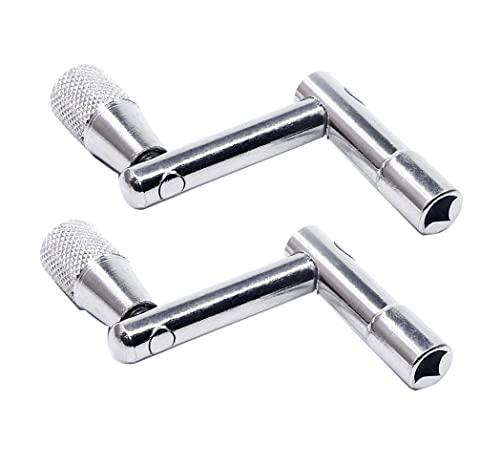 Lot de 2 clés de batterie à mouvement continu - Touche de batterie standard - Outil de percussion Cover