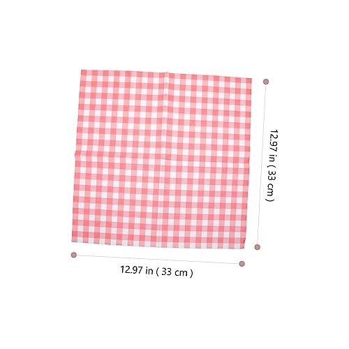 Papier ciré double face imperméable et ingraissable à carreaux 23x23 cm pour repas propres - 5