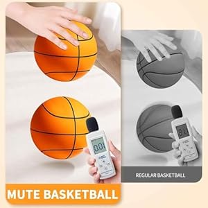 Silent Basketball Size 7 2025 Upgrade Dribble Dream Silent Basketball Si Lent Basket Ball Dribbling Indoor Foam Basket Ball Indoor Training Ball for Various in Door Activities No7 94 in