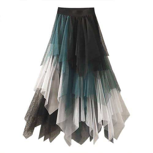 Jupe en tulle pour femmes jupe longue à volants style tutu