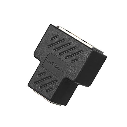 Docooler RJ45 Splitter Adapter Connector 1 a 2 Portas Femininas para CAT 5 / CAT 6 / CAT 7 LAN Ether