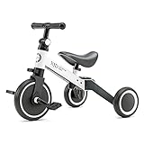 🏆【SEGURIDAD】 Todos los diseños y materiales son seguros y no tóxicos para los niños. Esta bicicleta tiene certificación ASTM F963-11, EN71, CE. Las ruedas completamente cerradas evitan que los pies del bebé queden atrapados