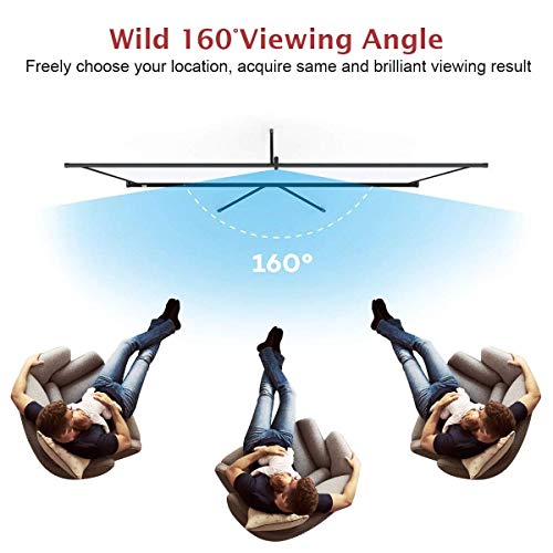 Image of Spline Tripod Projector Screens 84 Inch-Diagonal,4Ft.(Height) x 6Ft.(Width) in 4:03 Aspect Ratio Support with HD,3D & 4K Technology Size 6Ft.(Width) x 4Ft. (Height)