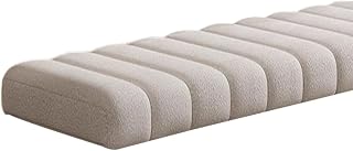 Generisch Bankauflage Bankkissen 120x40 100x40 80x40 160x40 40x40 4.5cm Dick Sitzkissen Bank Indoor Outdoor Abnehmbarem rutschfeste Sitzauflage Bank Gartenbankauflage Sitzpolster,Beige,40x120cm