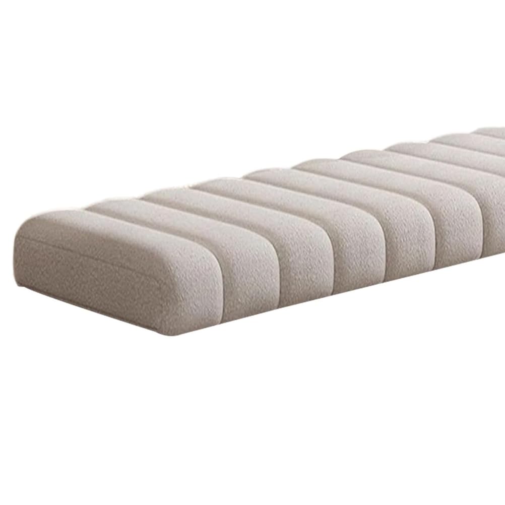 Generisch Bankauflage Bankkissen 120x40 100x40 80x40 160x40 40x40 4.5cm Dick Sitzkissen Bank Indoor Outdoor Abnehmbarem rutschfeste Sitzauflage Bank Gartenbankauflage Sitzpolster,Beige,45x150cm