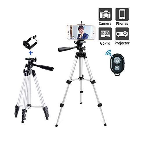 Preisvergleich Produktbild Etoilemer Selfie Stick Stativ, 13"- 42" ausziehbarer Aluminium-Stativständer mit Bluetooth-Fernbedienung für iPhone Android-Handy, Digitalkamera, Spiegelreflexkamera, DSLR, Camcorder, Action-Kamera