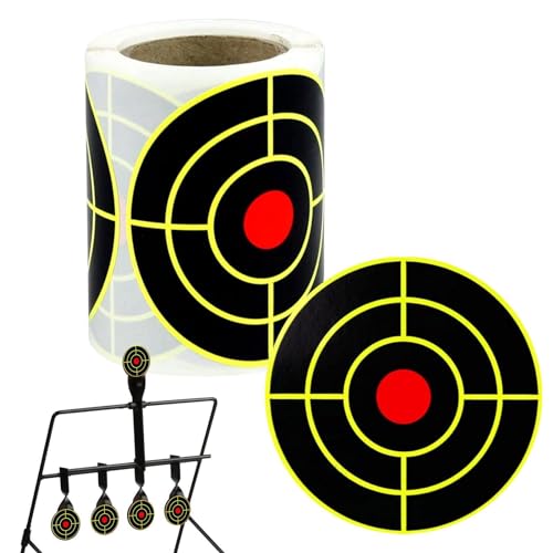 Kioriur Stick Splatter Targets – selbstklebende Zielscheiben aus Papier, selbstklebende Schusszielaufkleber | Splatter-Ziele, Aufkleber, Waffen, Trainingsübungen, Knockdown-Zubehör, Ausrüstung für bev