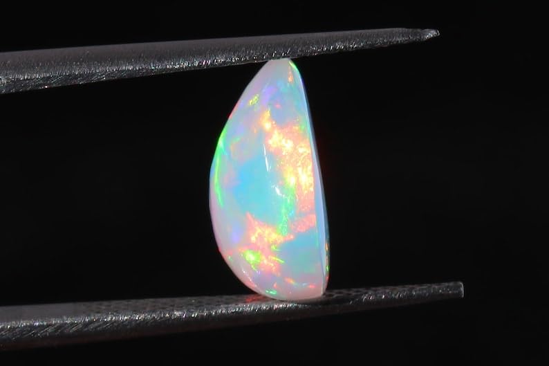 Opale éthiopienne AAA authentique et cabochon multi-feu d'exception pour joaillerie fine - 3