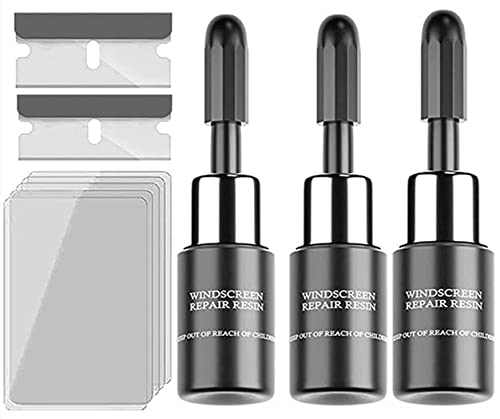 BOLMQHTS Windshield Repair Kit, Windscreen Repair Resin Kit, Windshield Repair Resin, Auto Glass Crack Repair Kit, for Car Windshield Repair Kit (3Pack)