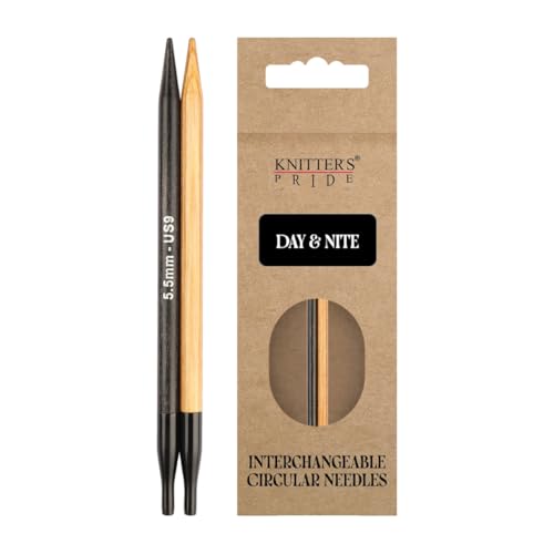 Image of Knitter's Pride Day & Nite Normal Interchangeable Circular Needles 5 inch inch (13cm) - US Size 9 (5.5mm)