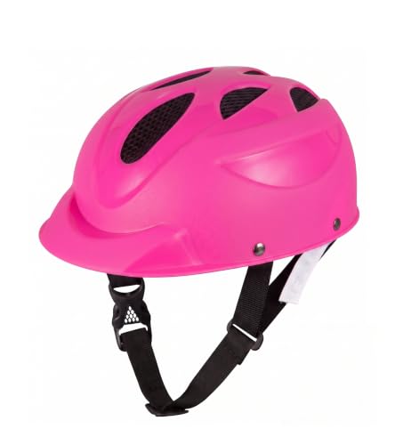 Image of OXYGEN Kids Bicycle Helmet for Age 3-8 Years | Lightweight Safety Helmet with Adjustable Strap & Air Vents | Size 24x17x10 cm | Ideal for Cycling, Skating, Scooter - Boys & Girls (Pink)