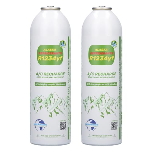 2 refrigerantes de repuesto para vehículos Alaska Refrigerants R1234yf