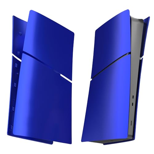 Image of Slim Digital Edition Cover Plates for New PS5 Slim Console, Shell Panels Compatible with New PlayStation 5 Slim Accessories Protective Replacement Faceplate (Cobalt Blue)