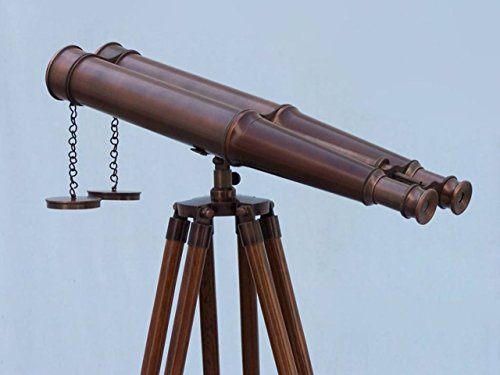 Binoculares de Pie Hampton Nautical 62" Bronce miniatura 6