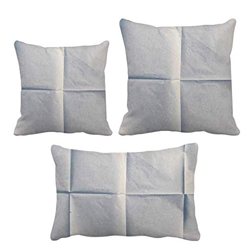 Housse de coussin en papier propre DIYthinker blanche pour salon - 2