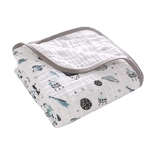 Amo Nenes Couverture d'emmaillotage pour bébé fille garçon 100 % mousseline de coton 110 x 150 cm pour nacelle, siège auto, poussette, landau, berceau Cover