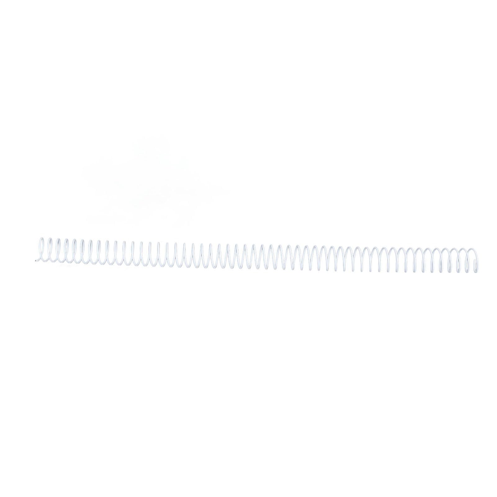 100 szt. Grzbiety do Oprawy Spiralnej, Cewki z Pojedynczym Drutem, 48 Pętli, średnica 16 Mm do Oprawy Papieru A4, Idealne Dokumentów Biurowych (WHITE)