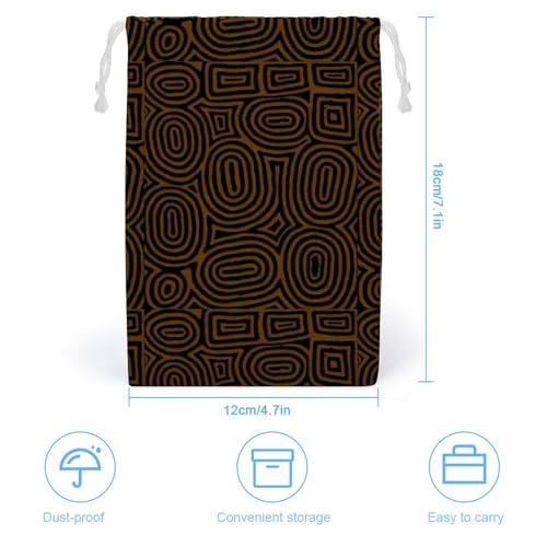 Autism Awareness Watercolor Splatter Portable Large Capacity Canvas Drawstring Storage Bag2