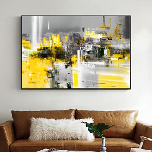 Affiches graffiti abstrait jaune avec impression haute définition - 4