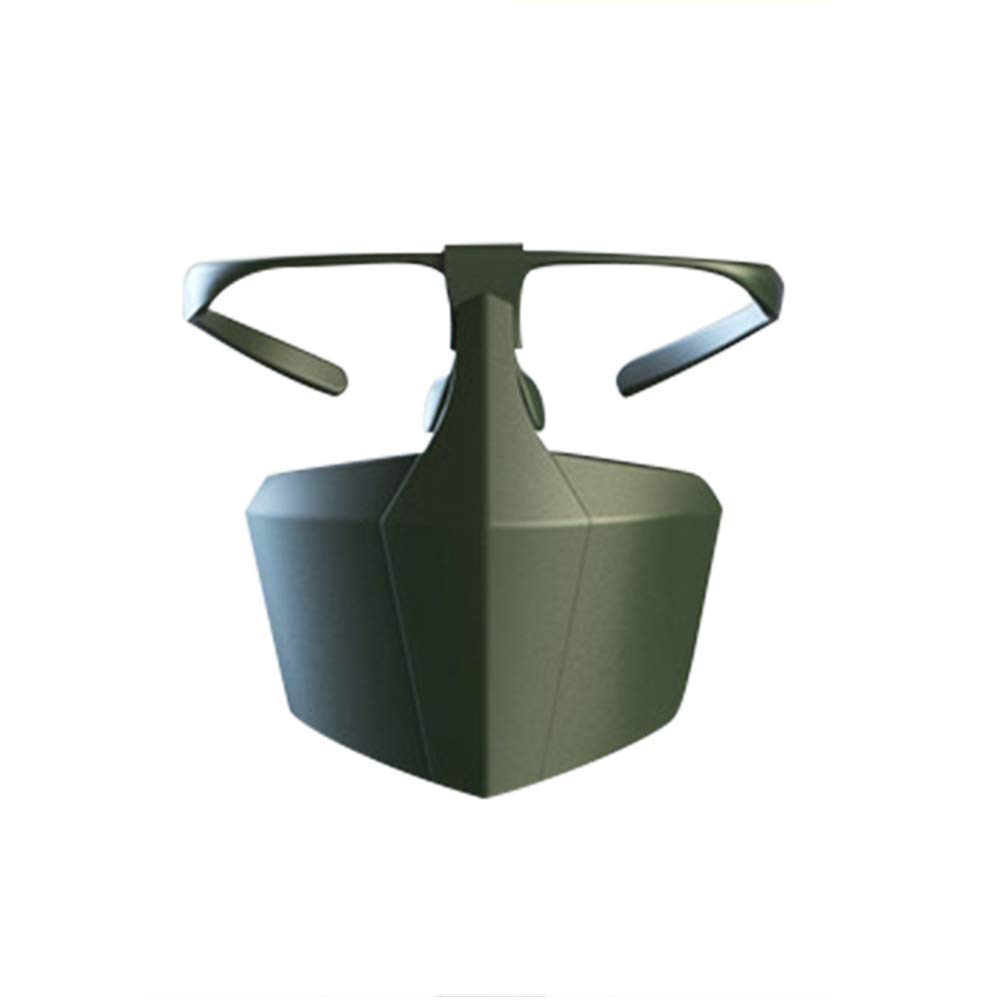 VADIV Safety Face Shield, Fashionable Face Shield, Anti-saliva, Anti-sand, Anti-fog, Can Be Used With Glasses, Suitable for Office, Home, Supermarket(Green)