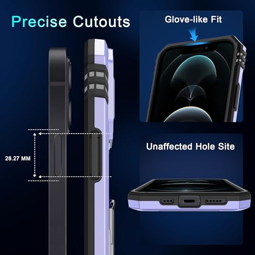 Coque iPhone 13 Pro Max antichoc violette : protégez vos objectifs des chutes et rayures - 6