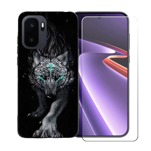 CongJiaLingXi�P�[�X�K�p �� OnePlus Ace 6 Ultra (6.78") �K�p �� �d�����ꂽ�K���X�X�N���[���v���e�N�^�[�A�_�炩���V���R�[���V�F���o���p�[�h�Ռ�TPU�ی�J�o�[�������,LLM22