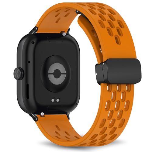 [RoSoki] �o���h Xiaomi Redmi Watch 6 / Xiaomi Redmi Watch 5/4 �Ή� �V���R���� �}�O�l�b�g�t�� �X�|�[�c�o���h �ւ��X�g���b�v �����x���g �_�炩�� �ʋC�� �����ȒP �y�� �������₷�� �j���ʗp�i 