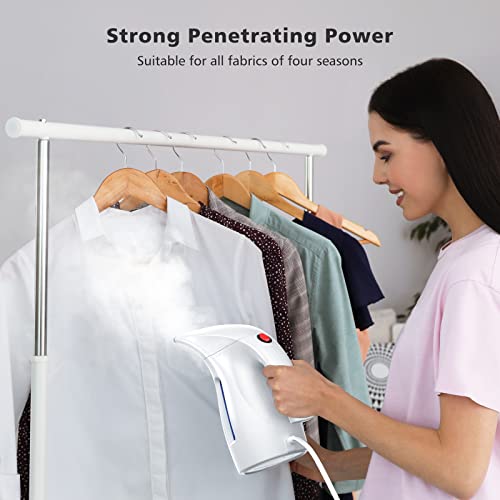 Hilife Steamer Clothes, 700 Watt 8.5 Ounce Handheld Clothes Clothing Garment Steamer Fast Heat-up, Fast Wrinkle Removal for Home, Office and Travel