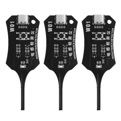 W01 Type-C Inductance Tester, Quick Fault Check Inductor Tester for Motherboard Coil, Electronic Circuit Board Electromagnetic Detection Tool for PC & Phone Repair Component (3pcs)