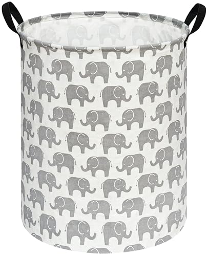 ACMUUNI 19.7' Round Laundry Basket Gift Basket Storage Laundry Hamper Laundry Basket Nursery Bin with Handles,Storage Basket for Room Bedroom...