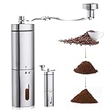 AVNICUD Manual Coffee Grinder, Hand Coffee Grinder with Adjustable Conical Ceramic Burr ,Electric Burr Grinders for Coffee Beans,Drip Coffee, Espresso, French Press
