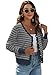 Teepie Women's Lightweight Cardigans Casual Long Sleeve V-Neck Button Print Sweaters Open Front Outerwear Grey Blue