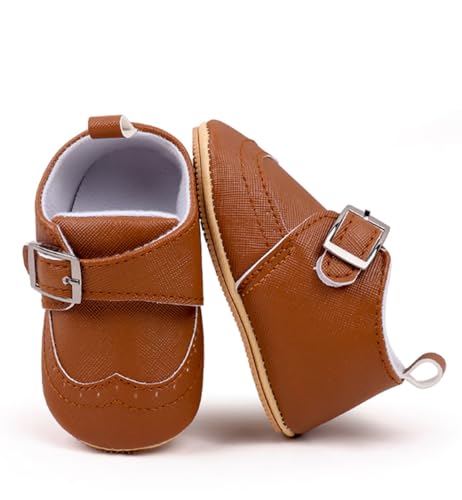 Infant Boys and Girls Oxford Shoes PU Leather Loafers Dress Shoes are Suitable for Crawling, Wedding Dress, Birthday Parties and Any Occasion3