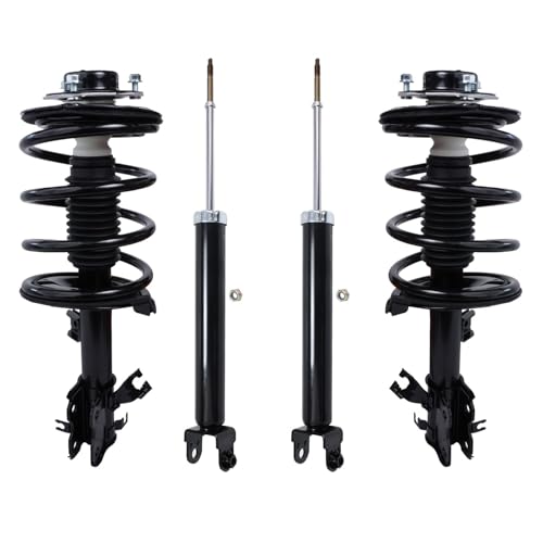 Image of Detroit Axle - 3.5L Struts Shocks for 2002-2006 Nissan Altima 2003 2004 2005, 2 Front Complete Struts Assembly, 2 Rear Shock Absorbers Replacement